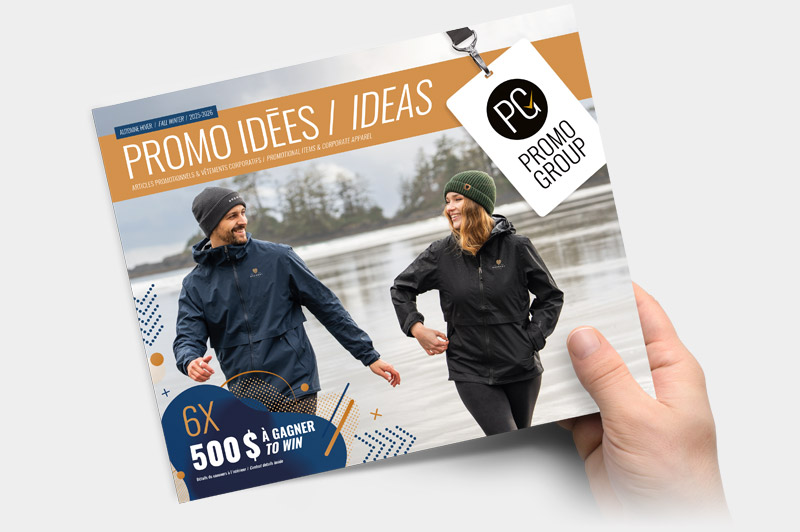 Visualisez notre catalogue Promo Idées pour découvrir une foule d'articles promotionnels intéressants ainsi que les tendances au niveau des vêtements corporatifs