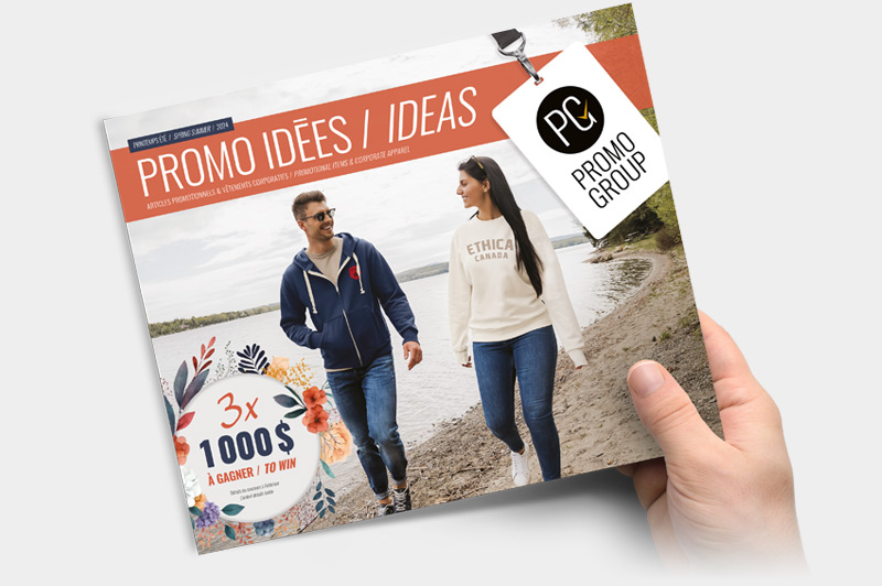 Visualisez notre catalogue Promo Idées pour découvrir une foule d'articles promotionnels intéressants ainsi que les tendances au niveau des vêtements corporatifs