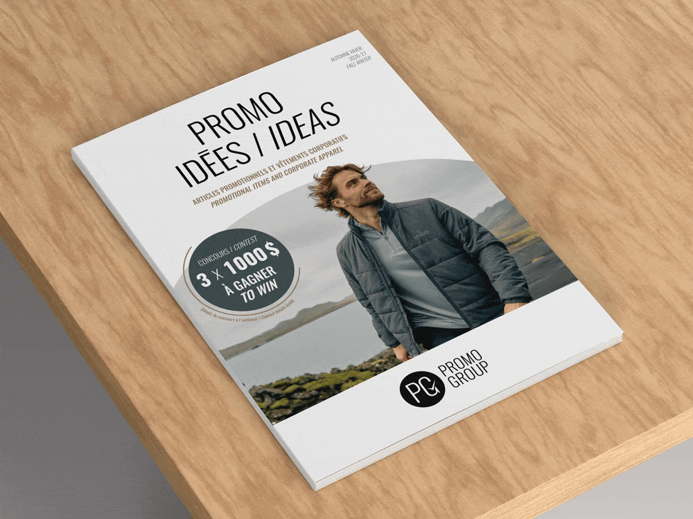 Consultez nos catalogues de vêtements corporatifs et objets promotionnels